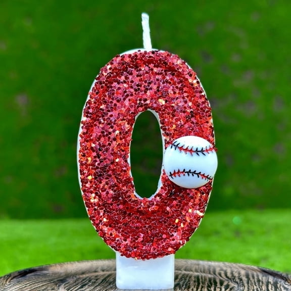 Digital Baseball Number Birthday Candles - Eco-Friendly Number Cake Toppers for Kids Baseball Themed Party Decorations, Compatible with Standard Cake Candles