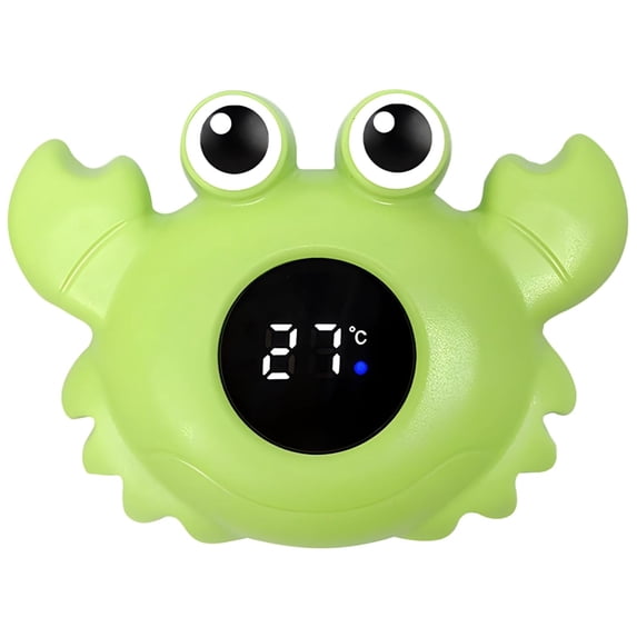 Digital Bath Thermometer with Crab Shape, Waterproof Floating Toy, with LCD Display, Fast and Temperature Detection