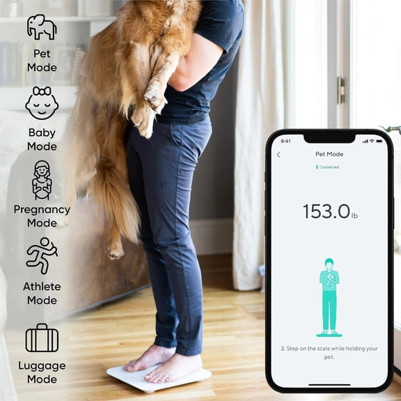 Digital Bathroom Scale for Body Weight, BMI, Body Fat, Muscle Mass, Heart Rate Monitor | ITO Glass & LED Backlight | Batteries Included, 400 lbs (White)