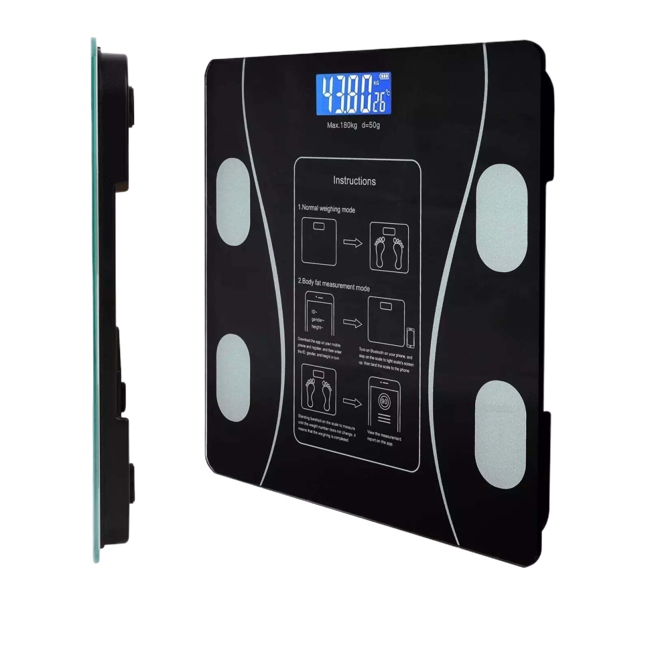 ZOETOUCH Digital Bathroom Scale - Most Accurate Body Weight Scale With Backlit LCD, 396lb Capacity