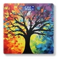 thumbnail image 1 of Digital Bathroom Scale with Large LCD Display,High Capacity Scale 400 lbs High Precision body fat scale-Abstract Painting Of Silhouetted Tree With Colorful Background,, 1 of 4