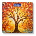 thumbnail image 1 of Digital Bathroom Scale with Large LCD Display,High Capacity Scale 400 lbs High Precision body fat scale-Autumn Tree With Golden And Red Leaves Bright Colors, 1 of 4