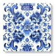 thumbnail image 1 of Digital Bathroom Scale with Large LCD Display,High Capacity Scale 400 lbs High Precision body fat scale-Blue And White Porcelain Pattern Symmetrical Composition, 1 of 4