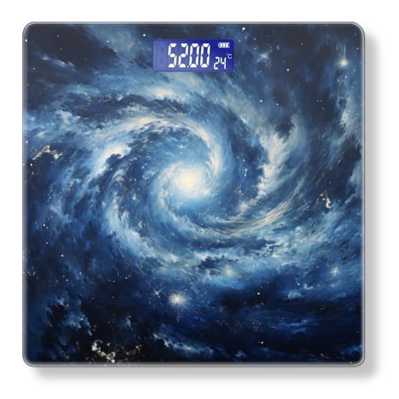 Bathroom Scale, Highly Accurate Digital Body Scale,Precisely Measures Weight up to 400 lbs-Oil Painting Of The Spiral Galaxy In Deep Space