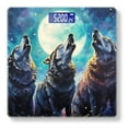 thumbnail image 1 of Digital Bathroom Scale with Large LCD Display,High Capacity Scale 400 lbs High Precision body fat scale-Wolves Howl Under The Moonlight In The Style Of Paint, 1 of 4