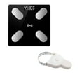 thumbnail image 1 of Digital Bathroom Scale, Slim Body Scale With High Precision Sensor, Smart Scale With Stepping Technology, Black, 1 of 5