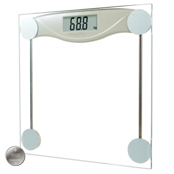 Digital Bathroom Scale for Body Weight, Precision Weighing Scale, High Accuracy Measurements, Step on Technology