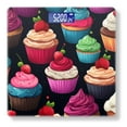 thumbnail image 1 of Digital Bathroom Scale with Large LCD Display,High Capacity Scale 400 lbs High Precision body fat scale-Cupcakes Pattern With Colorful Cupcakes, 1 of 4