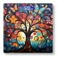 thumbnail image 1 of Digital Bathroom Scale with Large LCD Display,High Capacity Scale 400 lbs High Precision body fat scale-Tree Of Life With Vibrant Colors, 1 of 4