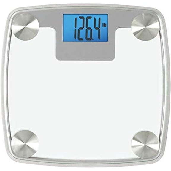 Digital Bathroom , s for Body Weight, Auto Recognition, Measures Weight up to 440 lbs, Batteries Included, Silver