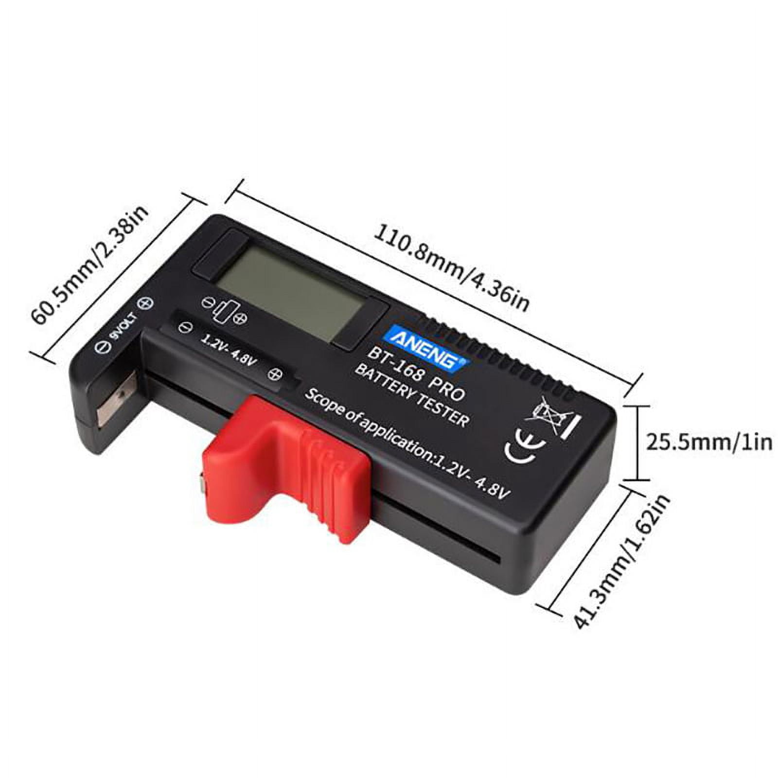 Digital Battery Capacity Volt Tester Check Battery Voltage Current ...