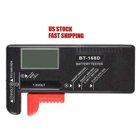 Digital Battery Tester Checker For 1.5V And AA AAA Cell BT-168D Power Measure