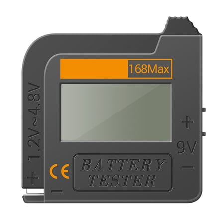 Digital Battery Tester Detector Capacity Diagnostic Volt Checker for AAA AA C D 9V 1.5V Button Cell Battery BT-168