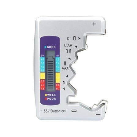 Digital Battery Tester LCD Display Button Cell Battery Capacity Check Lot E6