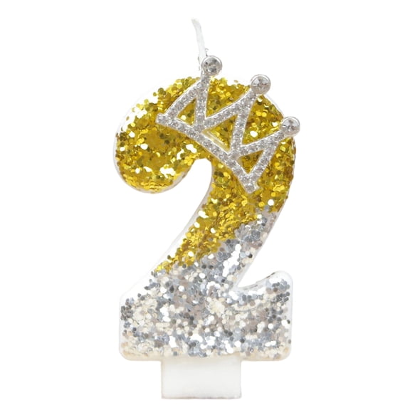 Digital Birthday Cake Number Candles– LED Light-Up Numeric Candlestick for Party Cake Decoration