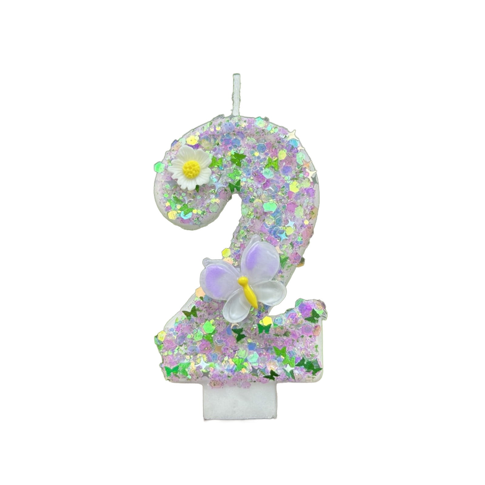 Digital Birthday Candle Cake Decoration First Birthday Celebration