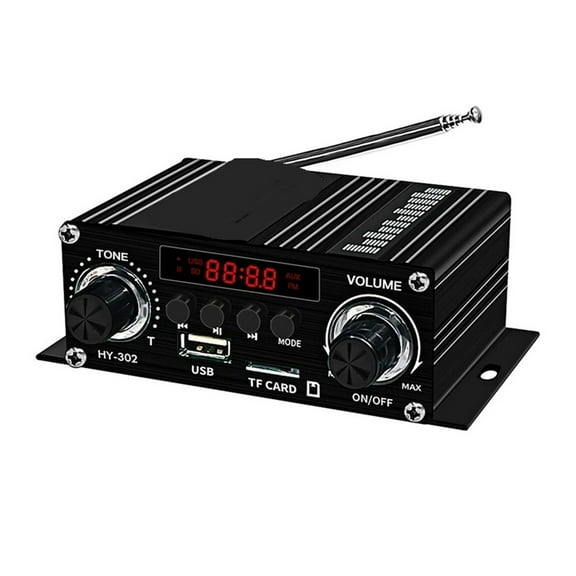 Digital Bluetooth Amplifier 12V Home Car 2 Channel HIFI Sound Speaker FM Receiver