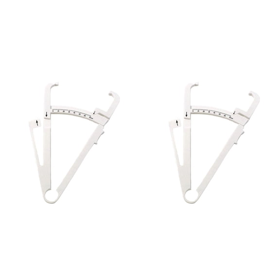 Digital Body Fat Caliper Tester, Fitness Slim Health Accurate Measure Tool For Home And Gym (White ,2pcs)