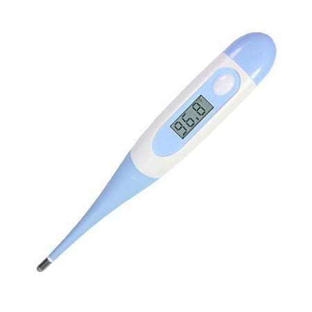 Digital Body LCD Temperature Thermometer with Accurate Readings Suitable for Kids and Adults Digital Oral/Underarm/Rectal Armpit Thermometer Light Blue