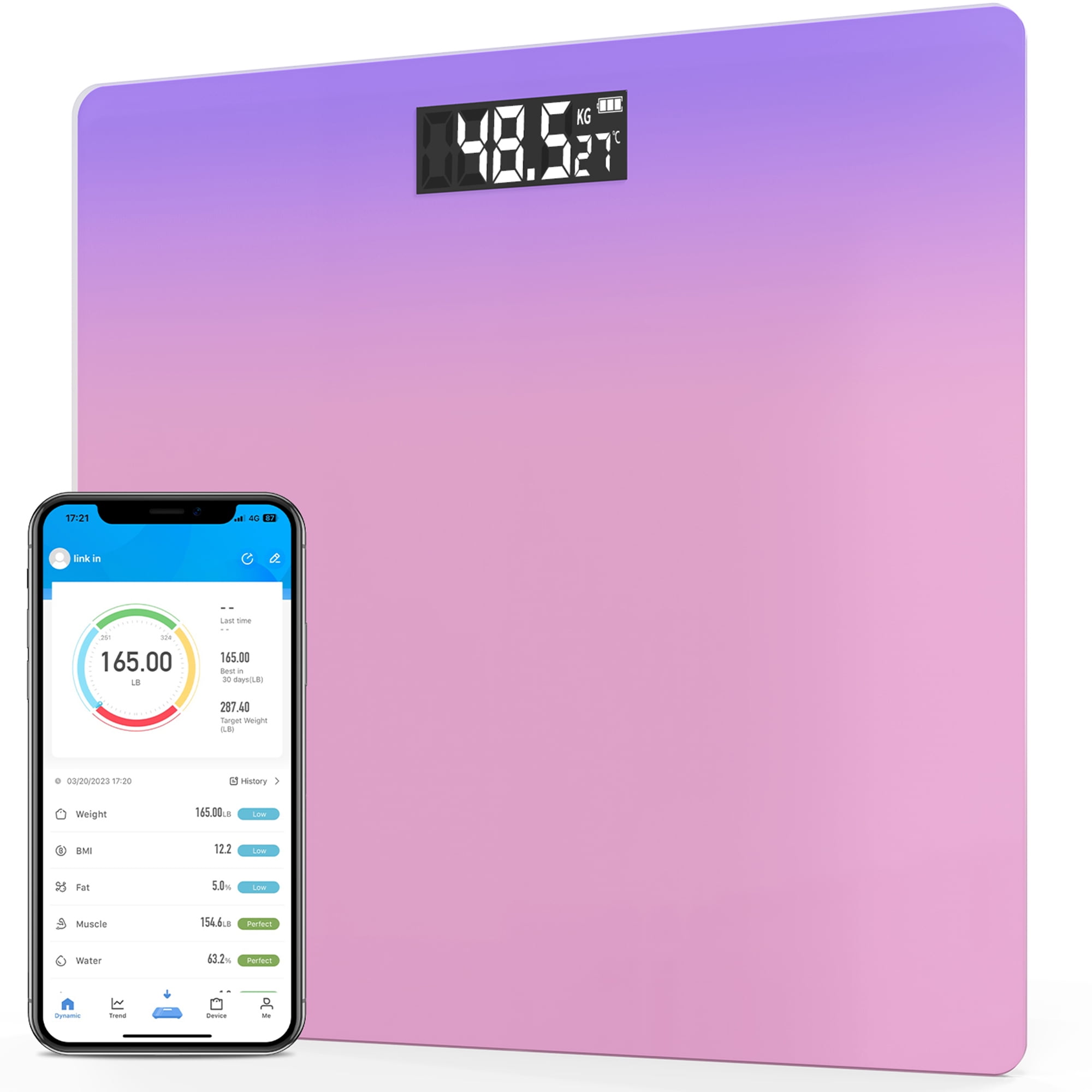 Digital Body Weight Bathroom Scale, Highly Accurate Smart Body