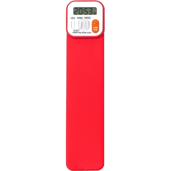 - Digital Bookmark Mark My Time Reading Timer and for Kids, Cool Bookmarks Incentives, Great Christmas Gift & Stocking Stuffer Book Lovers Red