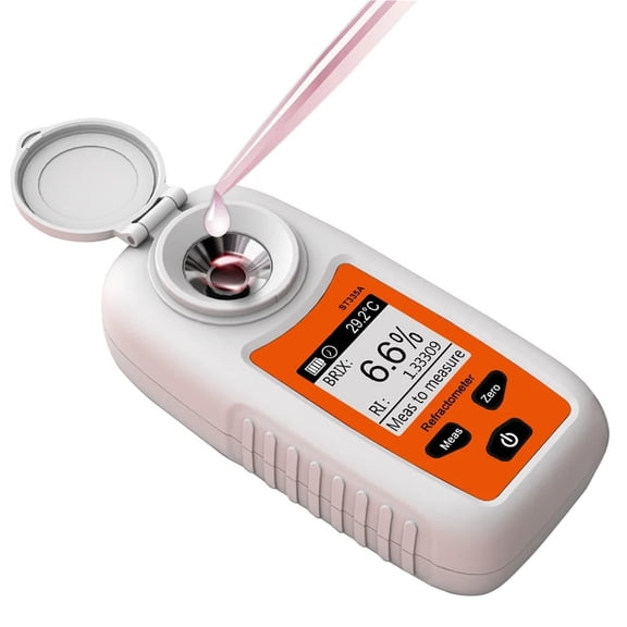 Digital Brix Meter Professional Refractometer Fruit Juice Beverage Wine Beer Alcohol Sugar Content Measuring Instrument 0-35%