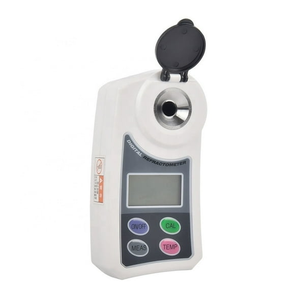 Digital Refractometer Flagfront Meter Refractometer Automatic Temperature Compensation Refractometer Range 0-55%,0.2% Precision ,Widely Use