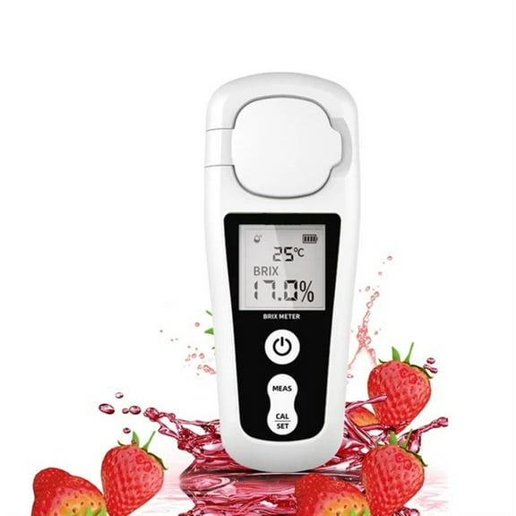Digital Brix Refractometer Range 0-55% Accuracy 0.2% Portable Handheld Measures Sugar Content in Honey Wine Beer Liquids ,Reliable & Consistent Readings