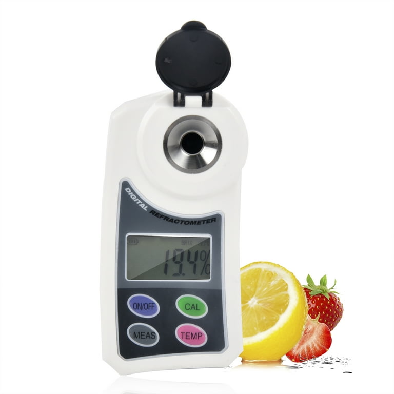 Digital Brix Refractometer, Brix Meter for Sugar, Food, Beverage, Fruit,  Beer, Honey, Various Sauces, Tomato Sauce and Etc Range 0-55%
