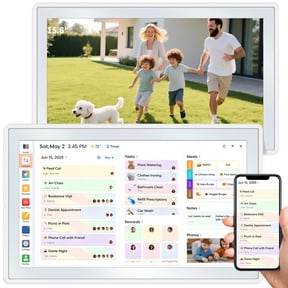 TRONIC MASTER 15.6" Smart Digital Wall Calendar - 1080p HD Touchscreen Family Electronic Planner with Chore Chart & Meal Planning, Sky-High Organization in a Light-Weight Design