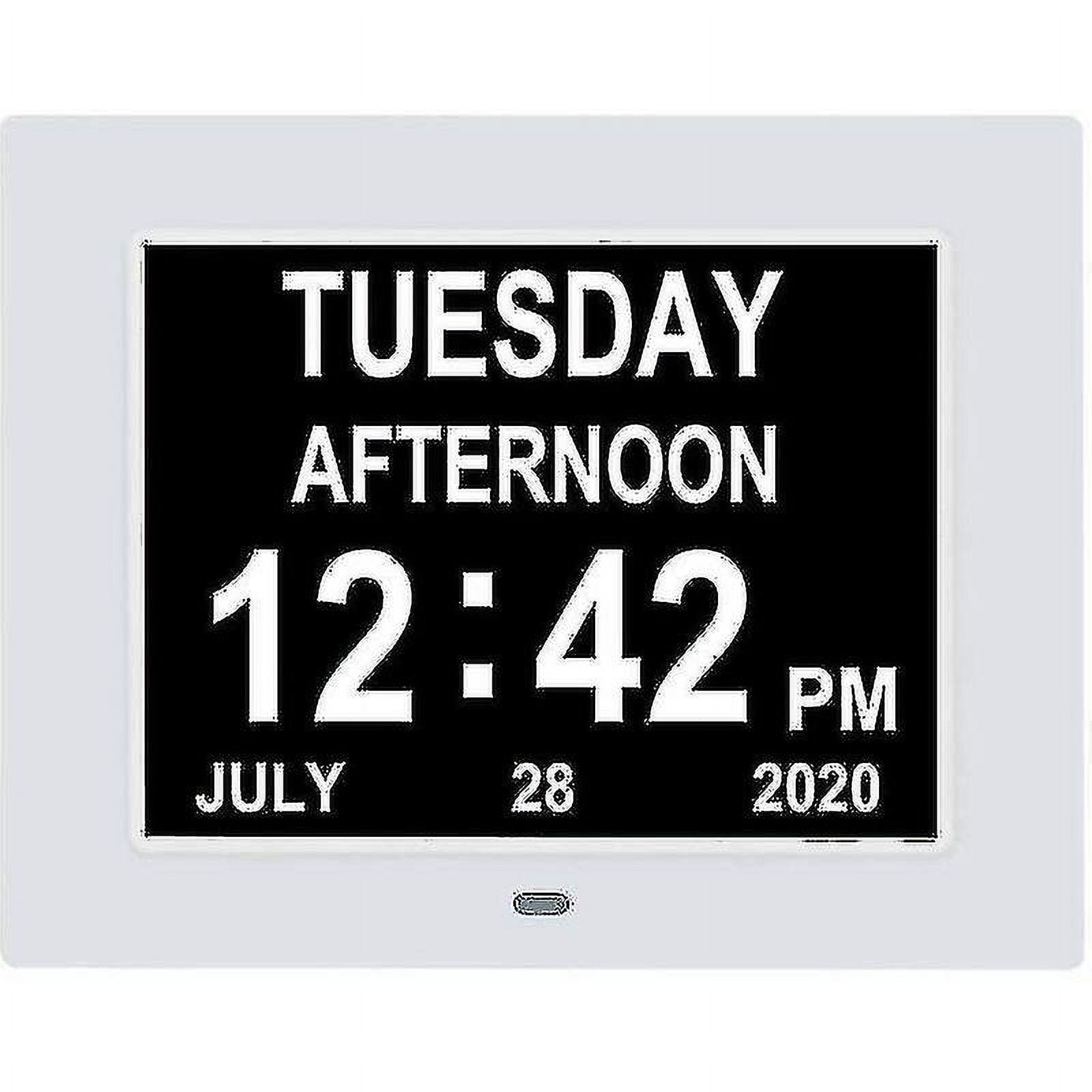 Digital Calendar Clock Extra Large Day Clock Date Time And Day Of The Week Dementia Clocks For