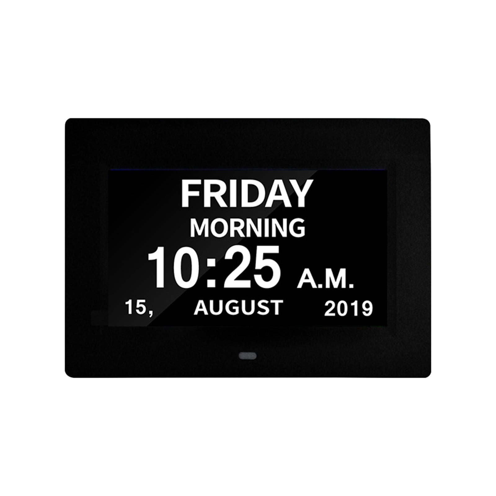 Large Digital Calendar Day Clock with Date, Day Display, 12/24H AM, 12