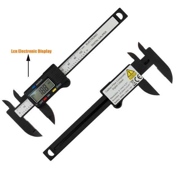 Digital Caliper,0-100mm Calipers Measuring Tool with LCD Screen,Inch and Millimeter Conversion,Electronic Micrometer Caliper for Household/Measurment(Black)
