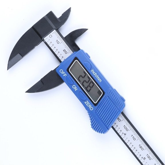 Digital Caliper 0-150mm Electronic Vernier Gauge With LCD Screen Precise 0.1mm Resolution Inch And Metric Conversion Auto Power Off Slanted Display Internal External Depth Step Measurement