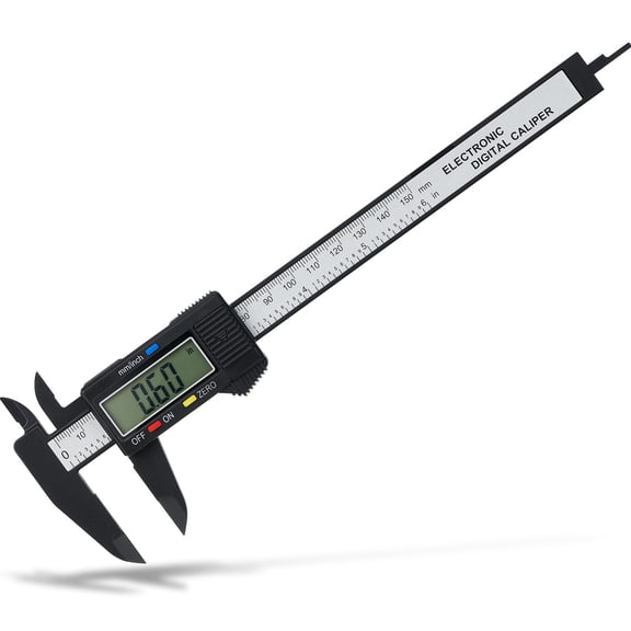 Digital Caliper, 0-6" Calipers Measuring Tool - Electronic Micrometer Caliper with Large LCD Screen, Auto-Off Feature, Inch and Millimeter Conversion