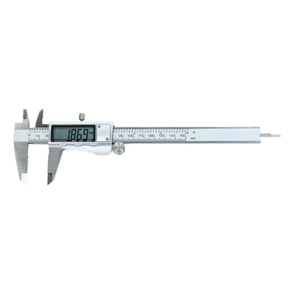 Digital Caliper 150mm 6" with 0.01mm, Stainless Steel Body & LCD Screen for Engineers and Projects