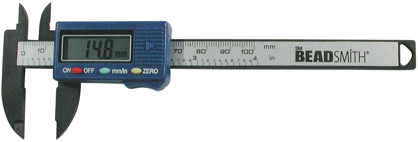 The Beadsmith Caliper, 4 inch/100mm, LCD display
