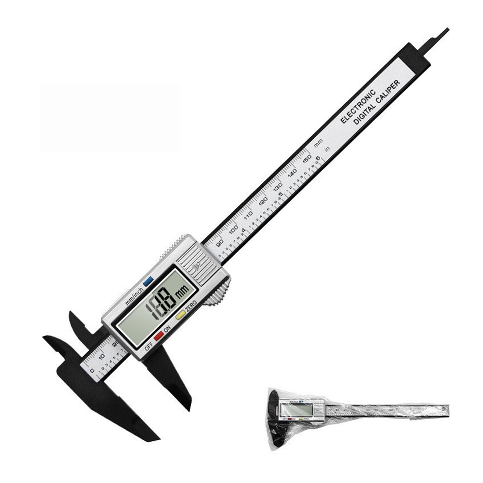 Digital Caliper 6 Inch Electronic Vernier Caliper 0-150mm Calliper Micrometer Digital Ruler Measuring Tool 0.1mm ,Easy to Operate