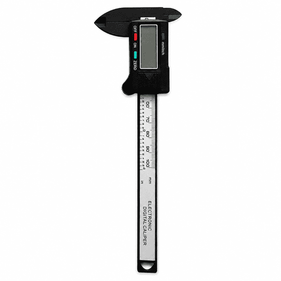 Digital Caliper 6 Inch Measuring Tool with Large LCD Screen, High-Strength Carbon Fiber Electronic Vernier Gauge for Precision DIY, Jewelry Making and Home Crafting, 0-150mm