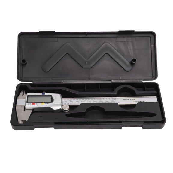 Digital Caliper Accurate Reading Clear Scale Easily Use Wear Resisting Anti Corrosion Vernier Caliper for HouseholdSilver