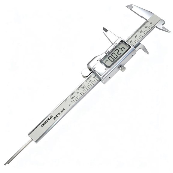 Digital Caliper, Caliper Measuring Tool with Stainless Steel, Electronic Micrometer Caliper with Large LCD Screen, Auto-Off Feature, Inch and Millimeter Conversion (6 Inch/150 mm)