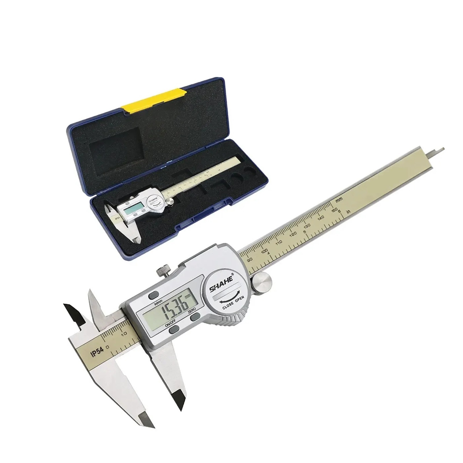Digital Caliper,Calipers 0-150 mm Vernier Caliper Micrometer Gauge IP54 Digital Vernier Caliper Measuring Tool 0.01 Digital Caliper