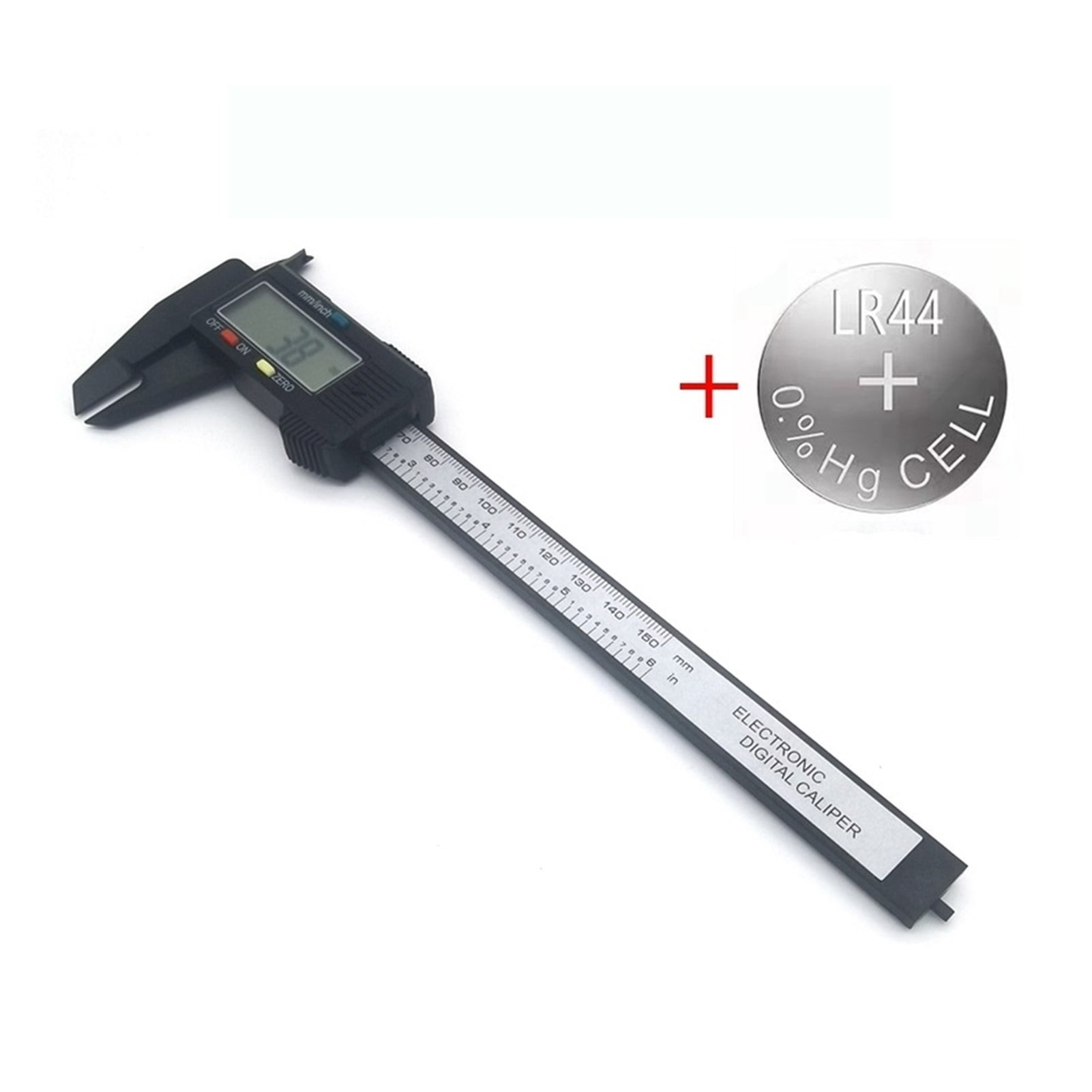Digital Caliper Electronic Carbon Fibre Vernier Calipers 150mm/100mm Plastic Gauge Micrometer Ruler Measuring Tools Instrument ,Easy to Operate