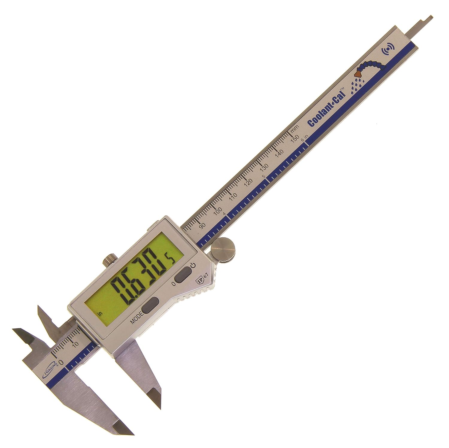 Digital Caliper IP67 Coolant/Water/Dust Proof 06"/0.0005" CoolantCal