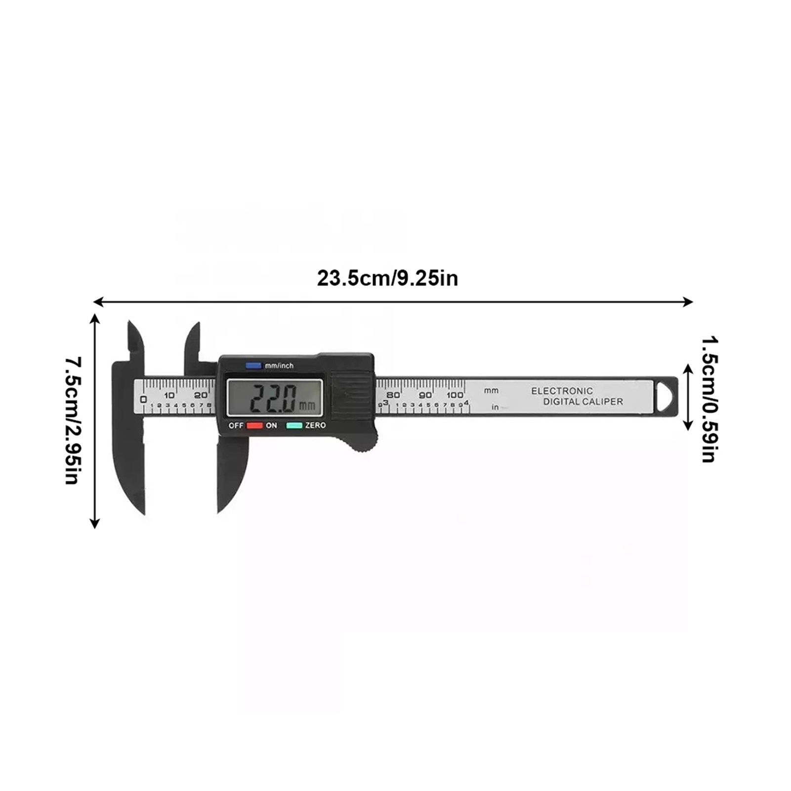 Digital Caliper Portable Electronic Vernier Caliper 100mm Calliper Micrometer Digital Ruler Measuring Tool 150mm 0.1mm