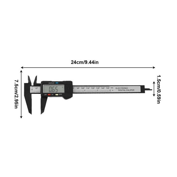 Digital Caliper Portable Electronic Vernier Caliper 100mm Calliper Micrometer Digital Ruler Measuring Tool 150mm 0.1mm