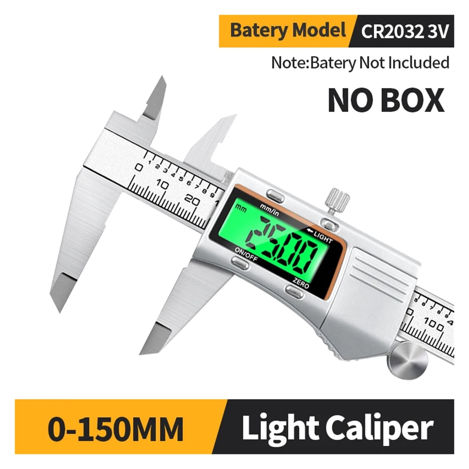 Digital Caliper Stainless Steel Metal Vernier Caliber Measuring Tools ...