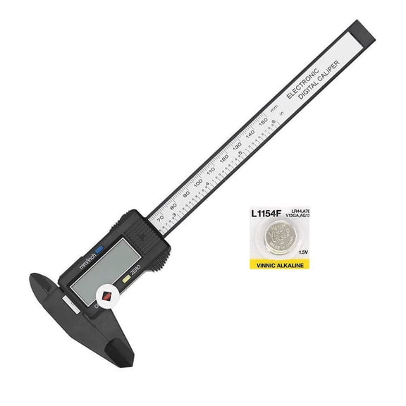 Digital Caliper with Large LCD Screen 0-6 In/0-150 mm battery included