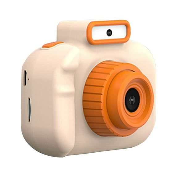 Digital Camera, 1080P HD Dual Camera with Video Recording and Flashlight, Yellow Beginner Photography Camera with 800mAh Battery, 2 Inch IPS Screen