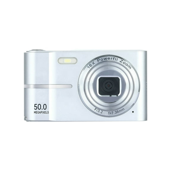 Digital Camera 1080P HD Video 16X Zoom Auto Focus Portable Compact Camera for Students Beginners with Rechargeable Battery